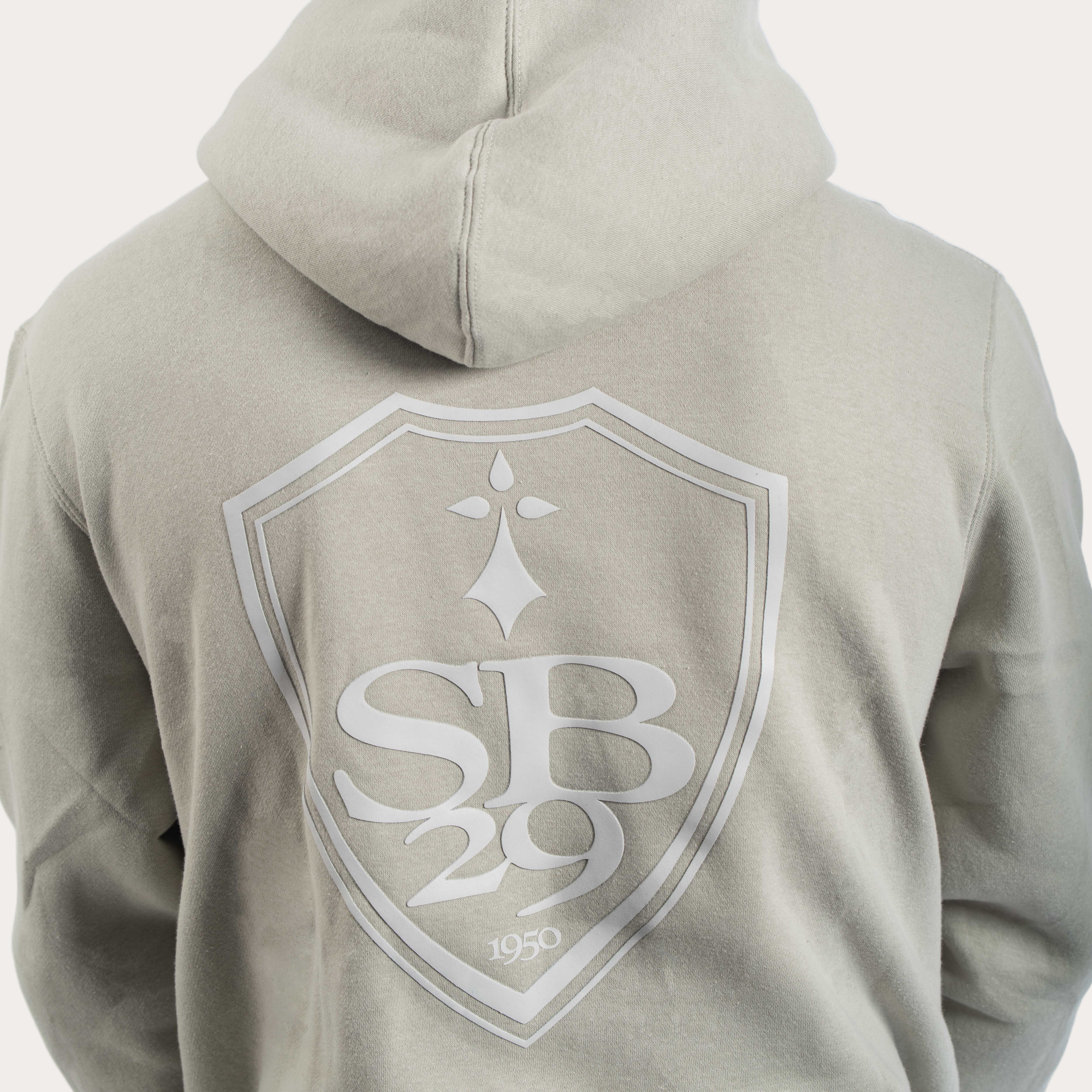Hoodie gris logo Rubber - Image 2