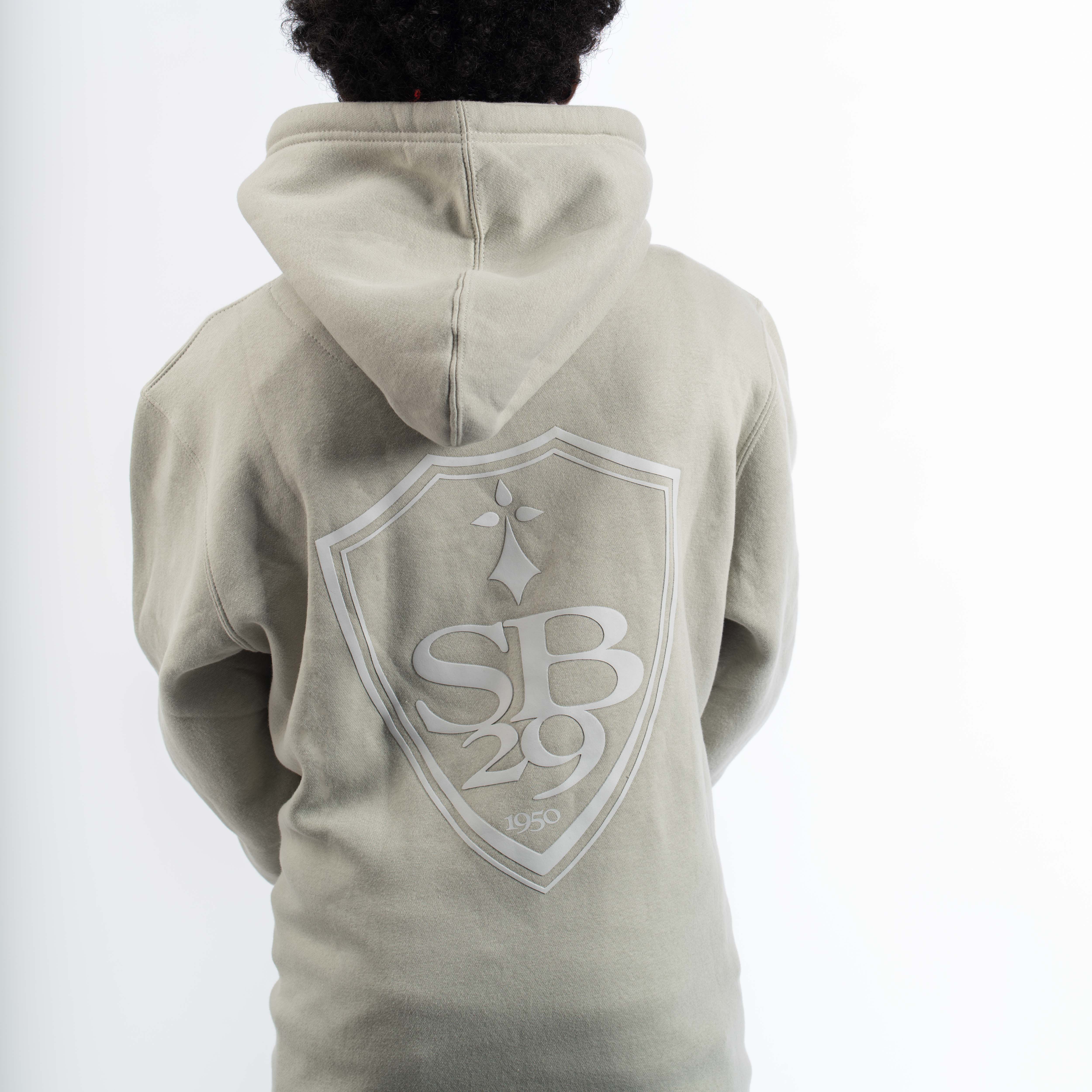 Hoodie gris logo Rubber - Image 4