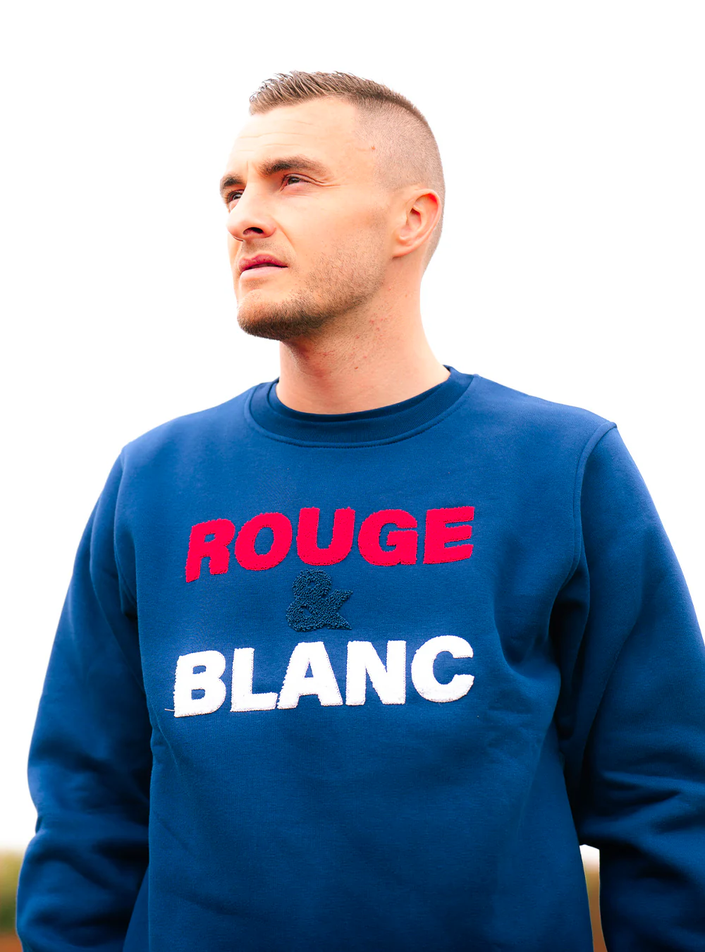 Sweat col rond "Rouge & Blanc" - Image 3