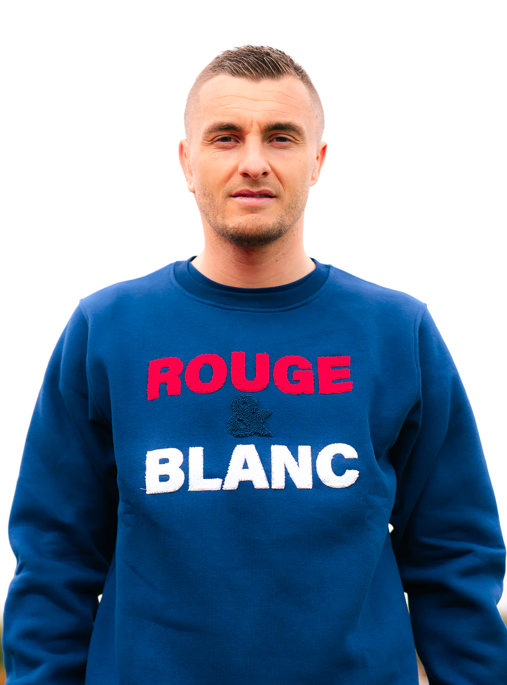 Sweat col rond "Rouge & Blanc" - Image 4