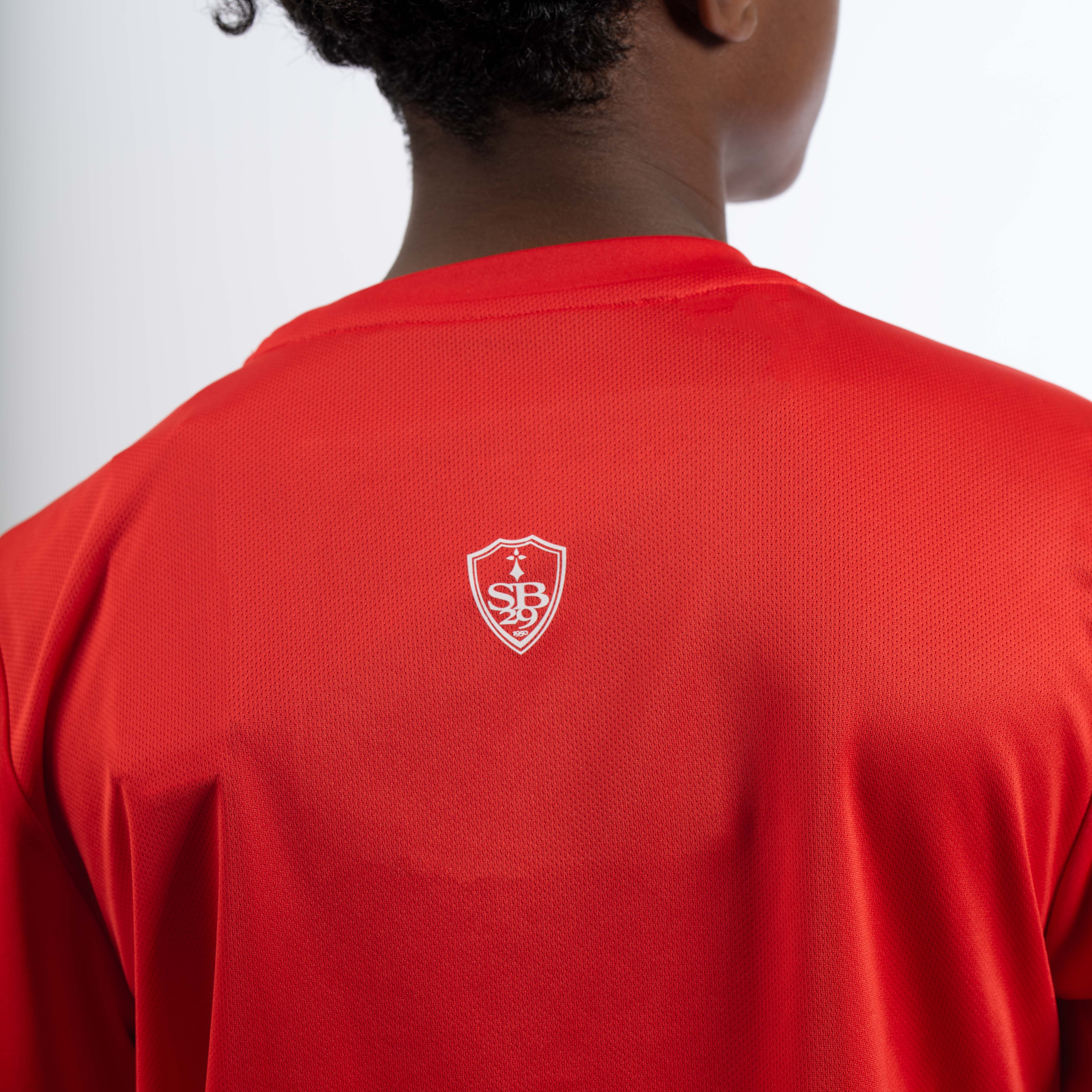 T-shirt rouge enfant logo blanc - Image 2
