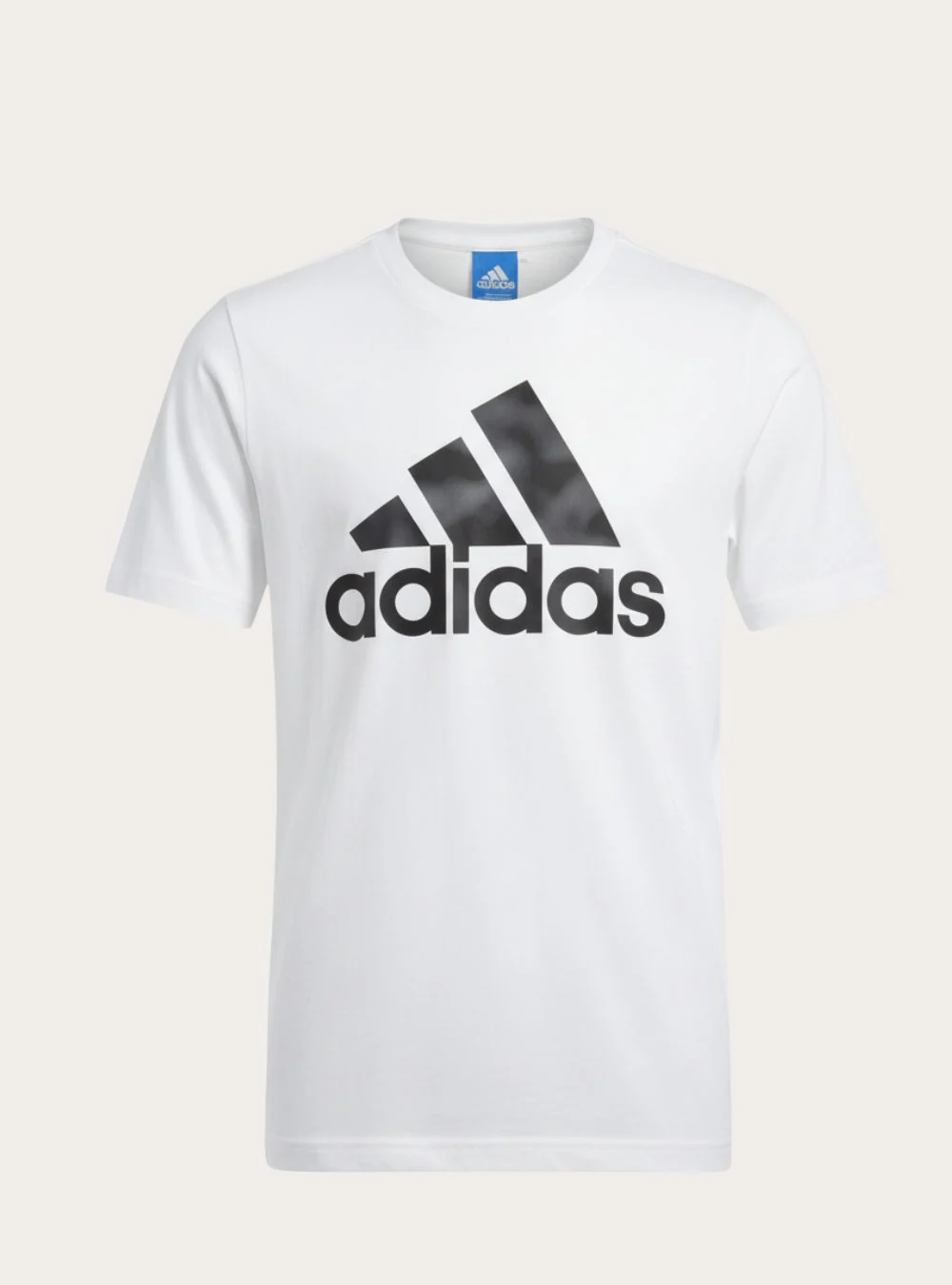 T-shirt blanc homme logo adidas noir