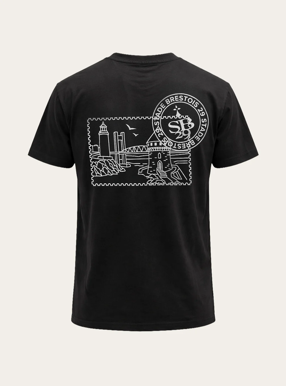 Tee-shirt Noir timbre SB29 - Image 2